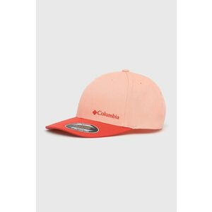 Bavlnená čiapka Columbia ružová farba, jednofarebná vyobraziť