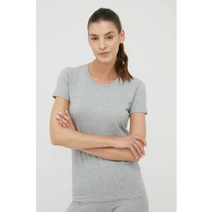 Tričko Emporio Armani Underwear dámsky, šedá farba, vyobraziť