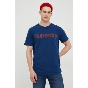 Bavlnené tričko Superdry s potlačou vyobraziť