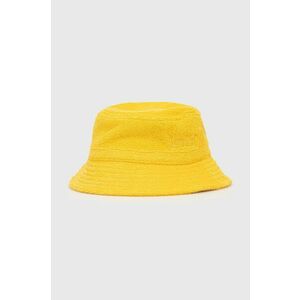 Bavlnený klobúk Levi's žltá farba, bavlnený vyobraziť
