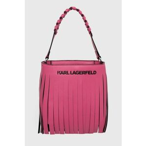 Kabelka Karl Lagerfeld ružová farba vyobraziť