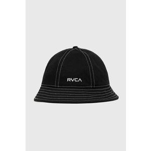 Bavlnený klobúk RVCA čierna farba, bavlnený vyobraziť
