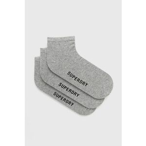 Ponožky Superdry pánske, šedá farba vyobraziť
