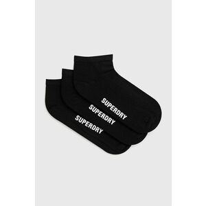Ponožky Superdry pánske, čierna farba vyobraziť