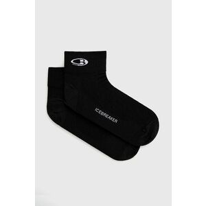 Ponožky Icebreaker Run+ Ultralight Mini pánske, čierna farba vyobraziť