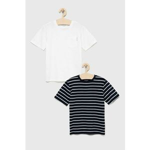 Detské bavlnené tričko Tom Tailor biela farba, jednofarebné vyobraziť