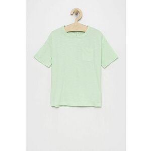 Detské bavlnené tričko Tom Tailor zelená farba, vyobraziť