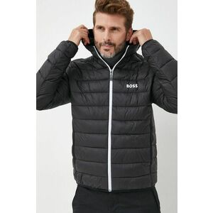 Bunda BOSS BOSS ATHLEISURE pánska, čierna farba, prechodná vyobraziť