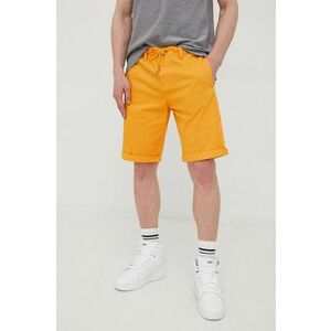Bavlnené šortky Tom Tailor pánske, oranžová farba, vyobraziť