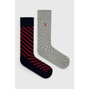 Ponožky Polo Ralph Lauren pánske, šedá farba vyobraziť