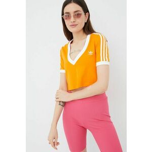 Tričko adidas Originals Adicolor HC2029-BORANG, dámske, oranžová farba, vyobraziť