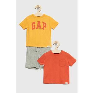Detská bavlnená súprava GAP oranžová farba vyobraziť