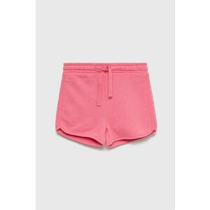 Detské krátke nohavice Tom Tailor ružová farba, jednofarebné, nastaviteľný pás vyobraziť
