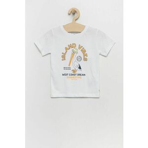Detské bavlnené tričko Tom Tailor biela farba, s potlačou vyobraziť