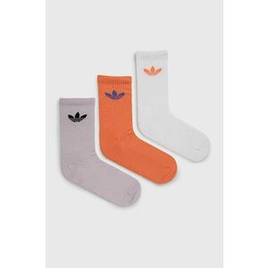 Ponožky adidas Originals HT5917 oranžová farba vyobraziť