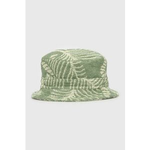 Bavlnený klobúk OAS zelená farba, bavlnený vyobraziť
