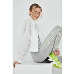 Bunda adidas Originals HT5988 dámsky, biela farba, prechodná, vyobraziť