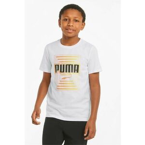 Detské bavlnené tričko Puma 847292 biela farba, s potlačou vyobraziť