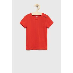 Detské tričko CMP červená farba, jednofarebný vyobraziť