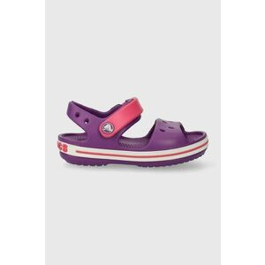 Detské sandále Crocs CROCBAND SANDAL KIDS fialová farba vyobraziť