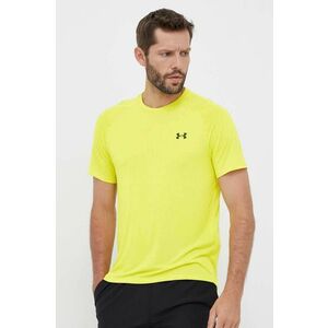 Tréningové tričko Under Armour žltá farba, jednofarebné vyobraziť