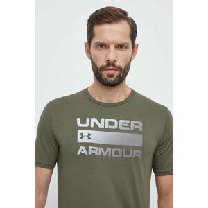 Tričko Under Armour pánsky, zelená farba, s potlačou vyobraziť