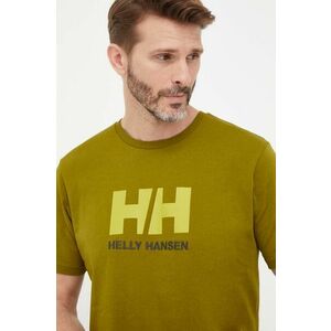 Tričko Helly Hansen 33979-597, pánsky, biela farba, s nášivkou vyobraziť