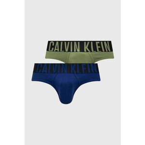 Slipy Calvin Klein Underwear 2-pak pánske, tmavomodrá farba vyobraziť