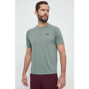 Tréningové tričko Under Armour zelená farba, jednofarebný vyobraziť