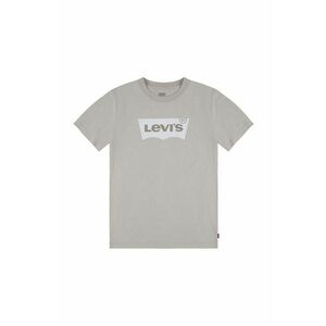 Detské bavlnené tričko Levi's béžová farba, s potlačou vyobraziť