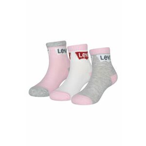 Detské ponožky Levi's ružová farba vyobraziť