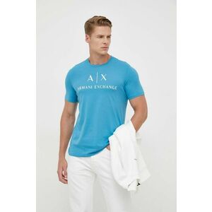 Bavlnené tričko Armani Exchange s potlačou vyobraziť