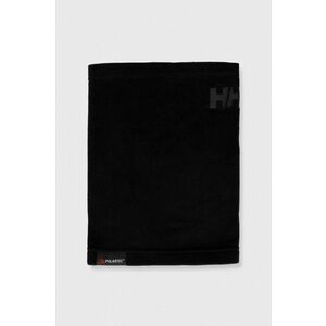 Šál komín Helly Hansen čierna farba, jednofarebný vyobraziť