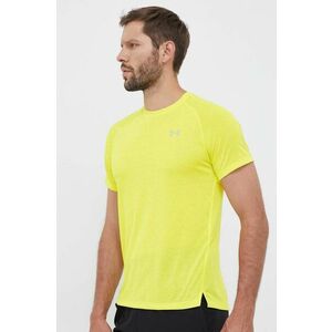 Bežecké tričko Under Armour žltá farba, jednofarebné vyobraziť