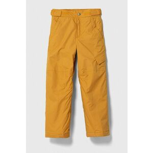 Detské nohavice Columbia žltá farba vyobraziť