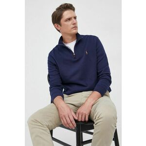 Bavlnený sveter Polo Ralph Lauren pánský, tmavomodrá farba vyobraziť