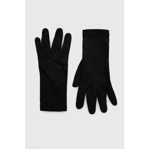 Vlnené rukavice Helly Hansen čierna farba vyobraziť