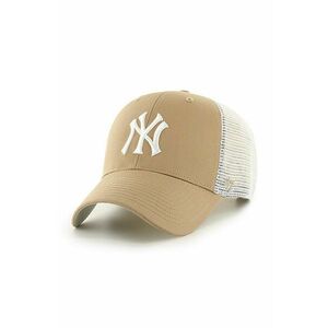 Čiapka 47brand MLB New York Yankees žltá farba, s nášivkou vyobraziť