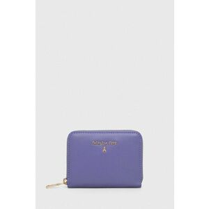 Kožená peňaženka Patrizia Pepe dámsky, fialová farba vyobraziť