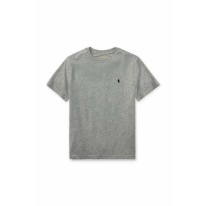 Detské bavlnené tričko Polo Ralph Lauren šedá farba, melanžové vyobraziť