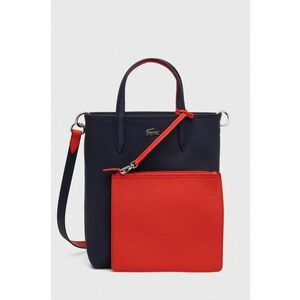 Obojstranná kabelka Lacoste béžová farba vyobraziť