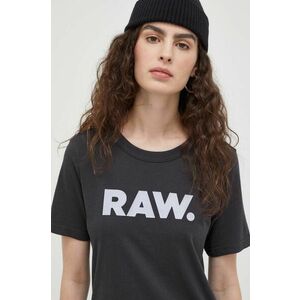 Bavlnené tričko G-Star Raw šedá farba vyobraziť
