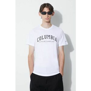Bavlnené tričko Columbia šedá farba, s potlačou vyobraziť