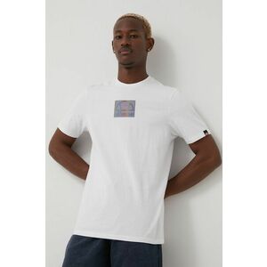 Bavlnené tričko Ellesse SHM13829-WHITE, biela farba, s nášivkou vyobraziť