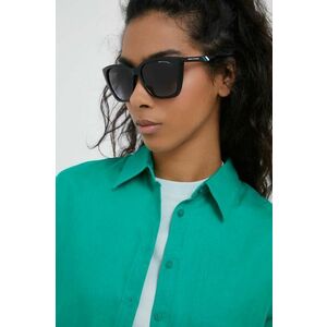 Slnečné okuliare Armani Exchange dámske, čierna farba vyobraziť