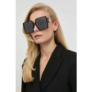 Slnečné okuliare Philipp Plein dámske, hnedá farba vyobraziť
