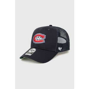 Čiapka 47brand Montreal Canadiens NHL Chicago Blackhawks tmavomodrá farba, s nášivkou vyobraziť