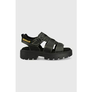 Kožené sandále Caterpillar čierna farba vyobraziť