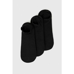 Ponožky Skechers dámske, čierna farba vyobraziť