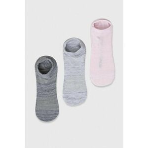 Ponožky Skechers dámske, šedá farba vyobraziť